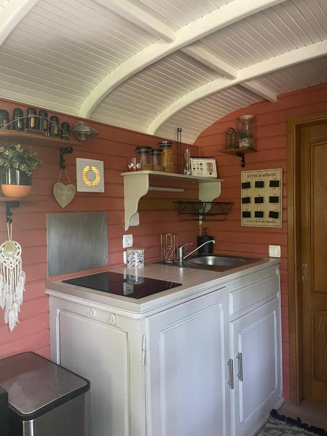 Roulotte En Bois Sud France Guest House Le Soler Exterior foto